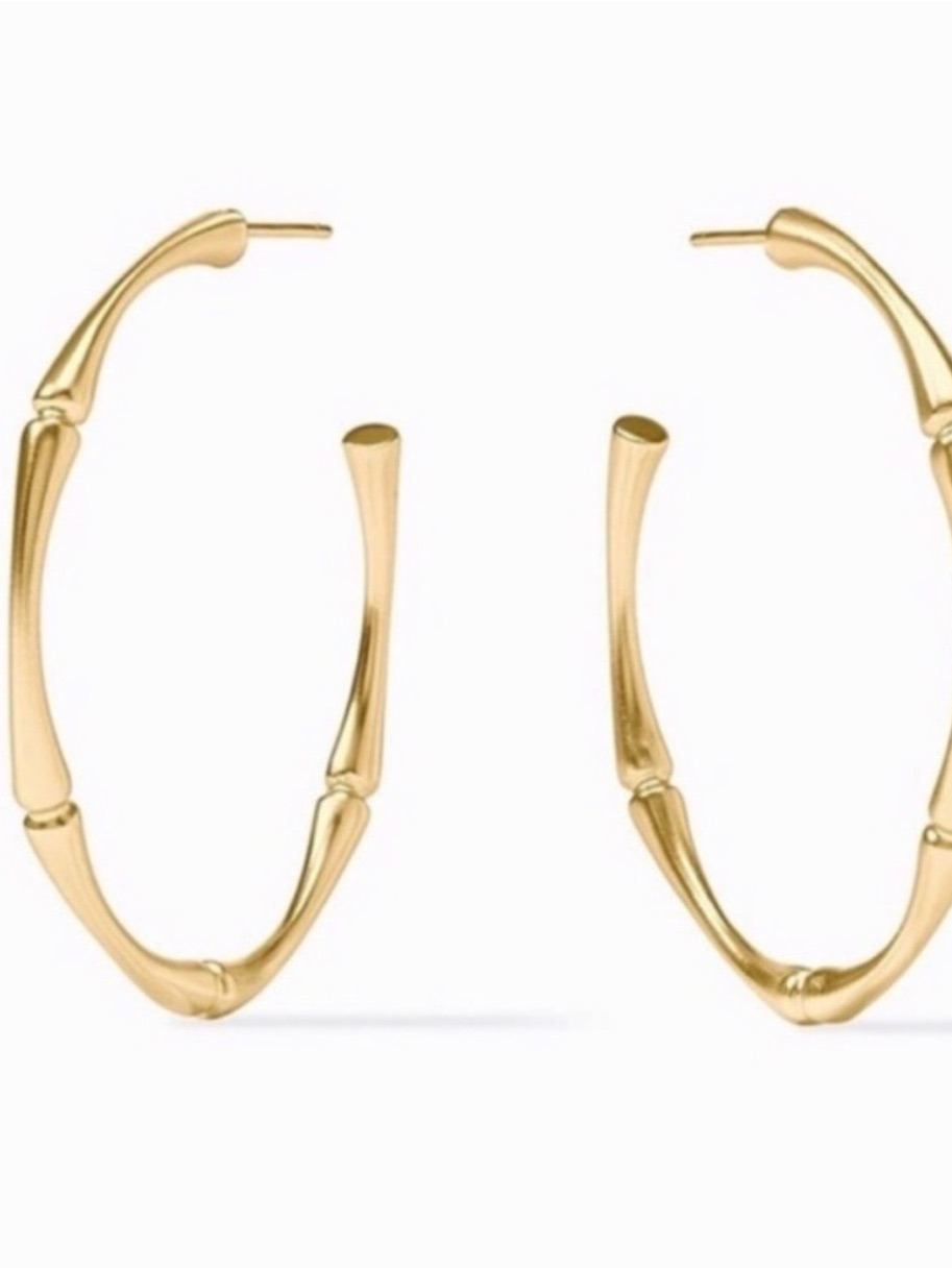 Julie Vos Bamboo Hoop Earrings